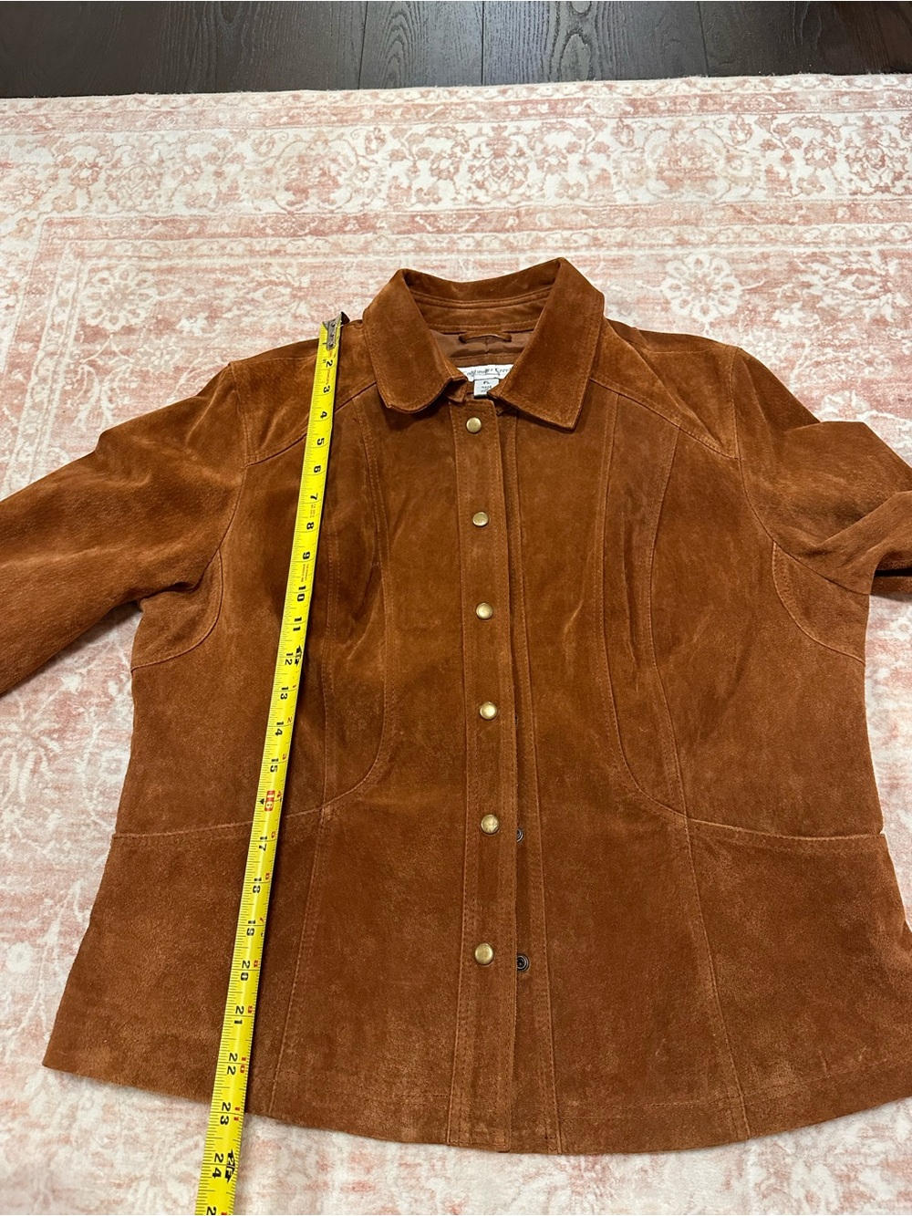 Vintage 🤎 Genuine Suede Leather Jacket - Copper - Picture 12 of 14